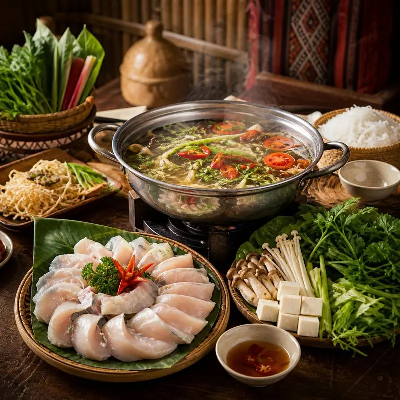 6 quán lẩu cá tầm Hà Nội mang vị Tây Bắc