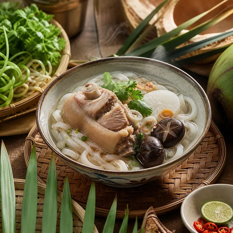 Bánh canh bột xắt Bến Tre: Sợi bột thủ công, vị ngon miền Tây
