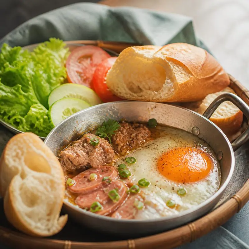Bánh mì chảo Pate