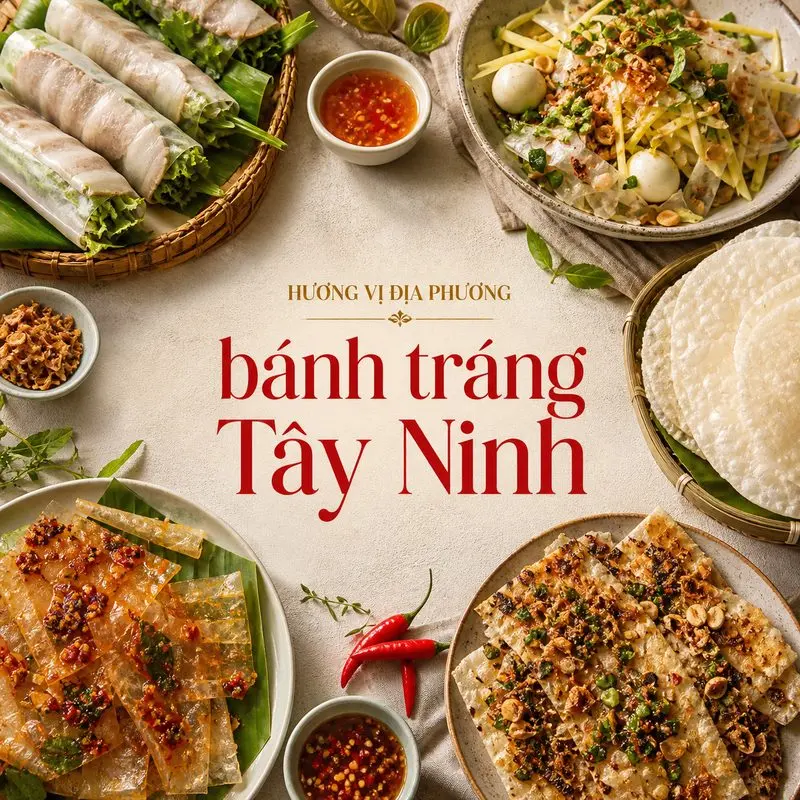 Bánh tráng Tây Ninh: Món ngon dẻo thơm và nơi mua