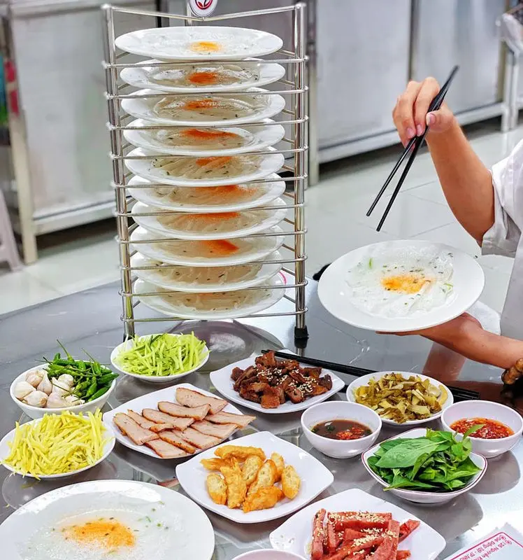 Bánh ướt chồng dĩa 1k