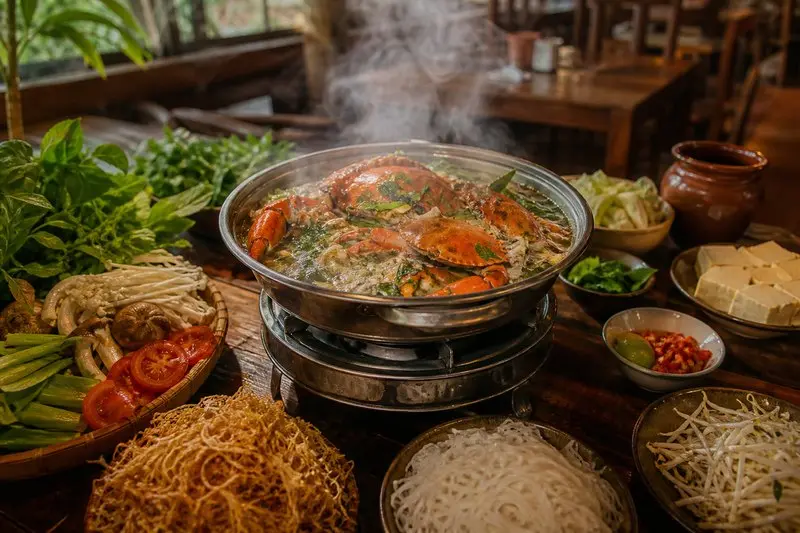 Review Lẩu Cua Đồng Bảo Lộc: Nồi lẩu đậm vị cho ngày se lạnh