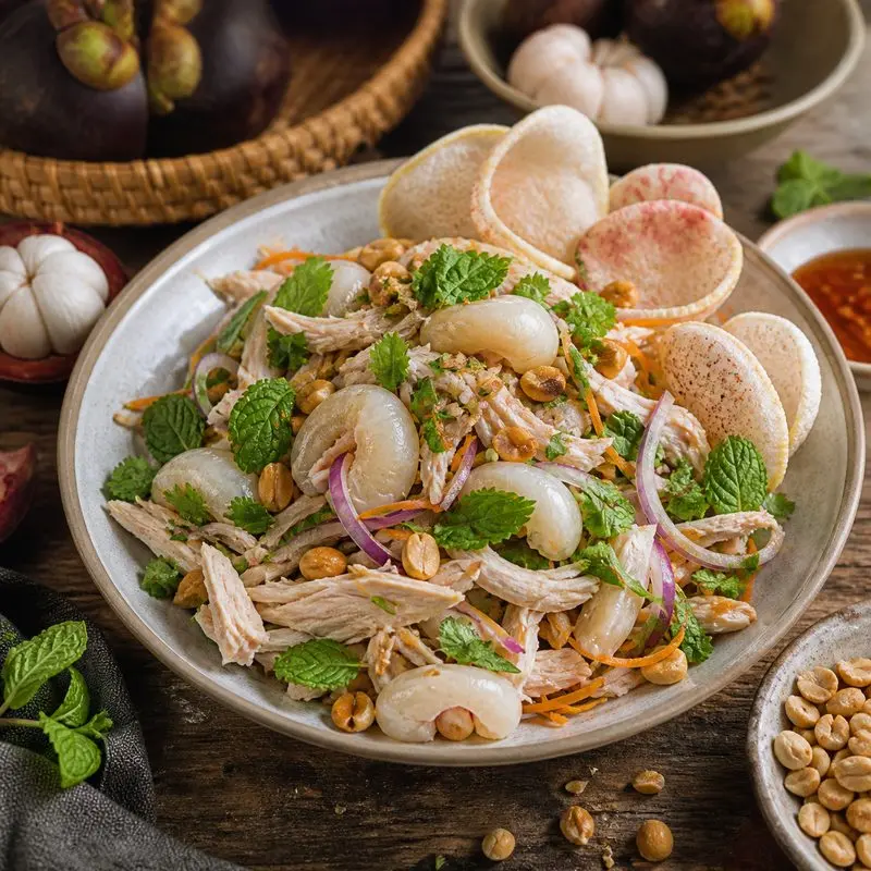 Gỏi gà măng cụt Bình Dương và 4 địa chỉ thưởng thức