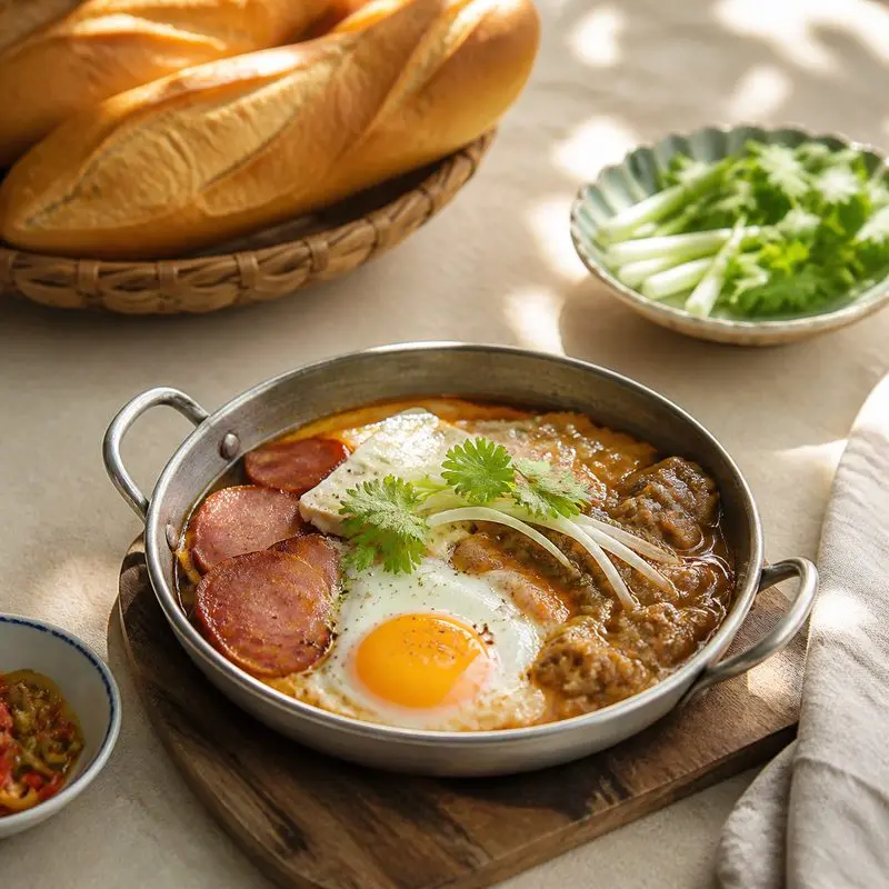 Bữa sáng với bánh mì chảo Anh Béo tại Bình Dương