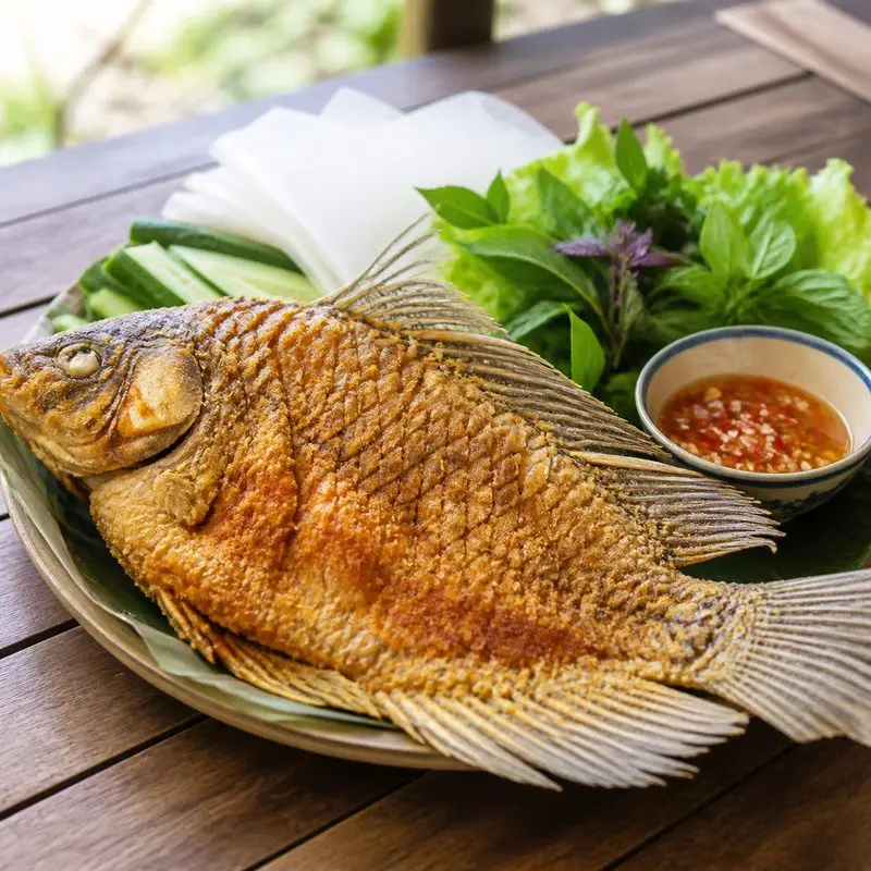 Cá tai tượng chiên xù
