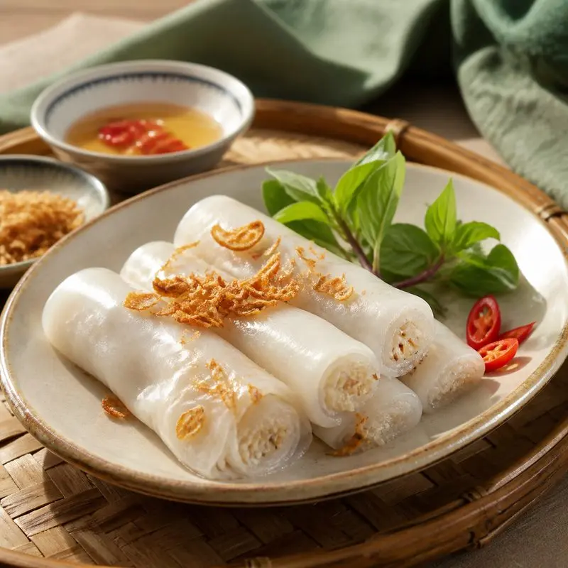 Bánh cuốn nhân dừa