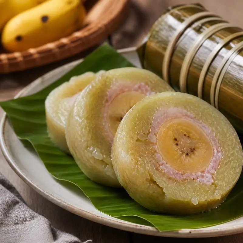 Bánh tét nhân chuối