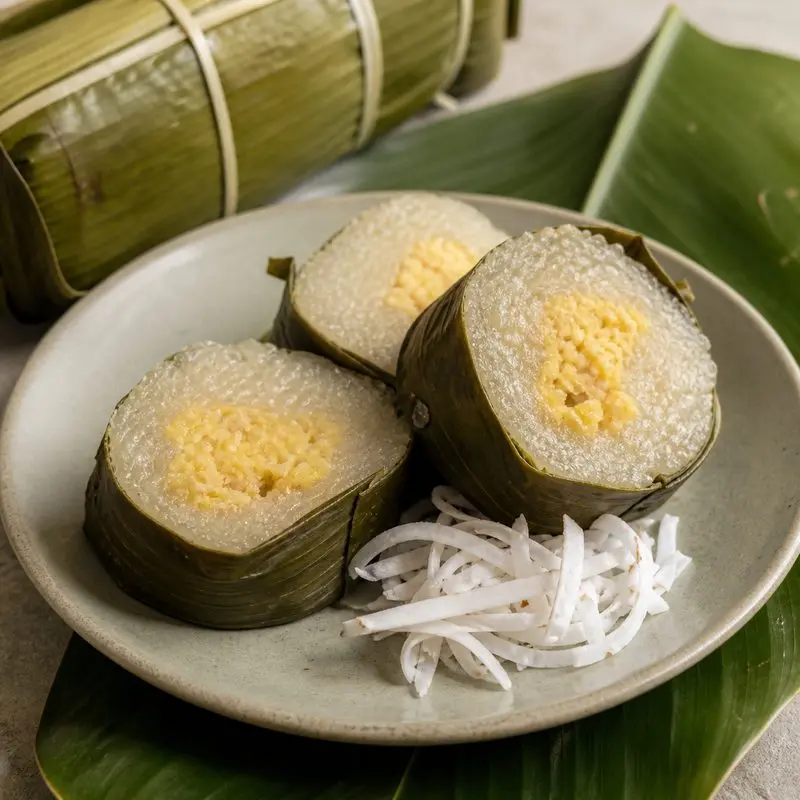 Bánh tét nhân đậu