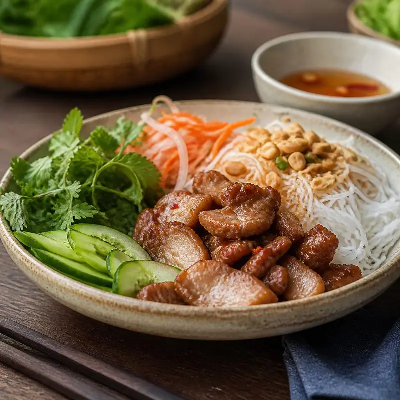 Bún thịt xào Sáu Lựu