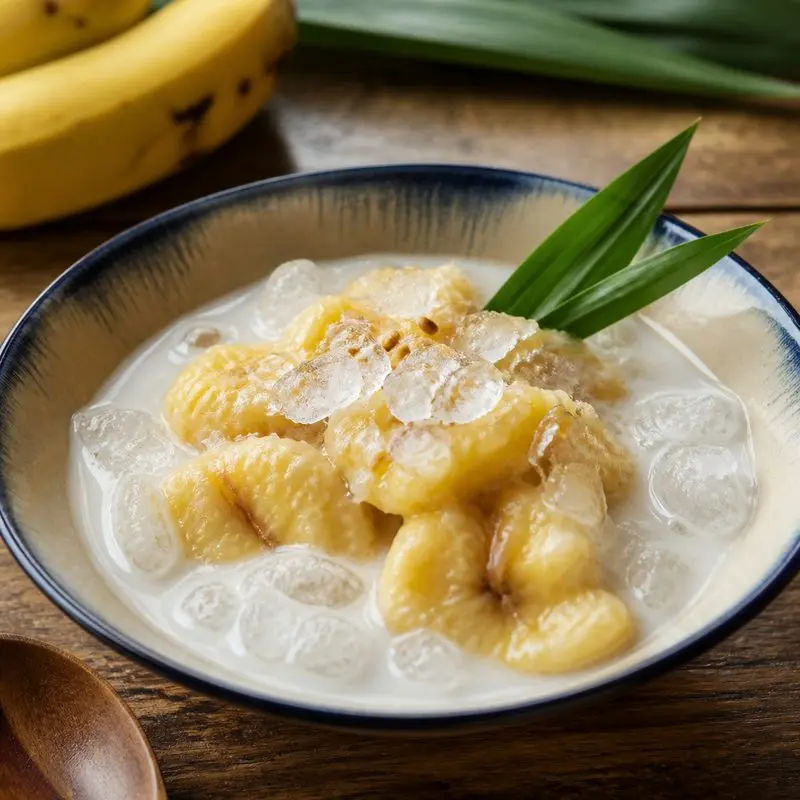 Chuối đập nước cốt dừa