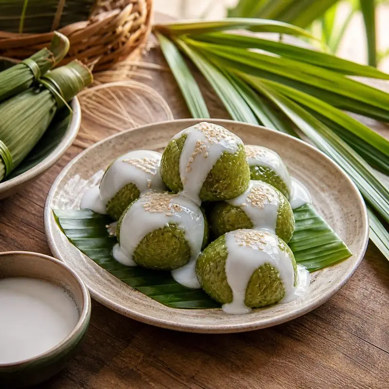 Bánh lá rau mơ xứ dừa và dư vị tuổi thơ Bến Tre