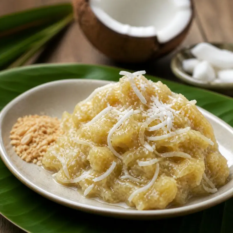 Chuối quết dừa Bến Tre