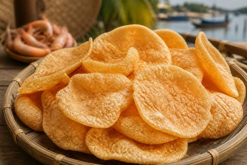 Bánh phồng tôm Cà Mau: Món quà giòn thơm đậm vị xứ biển