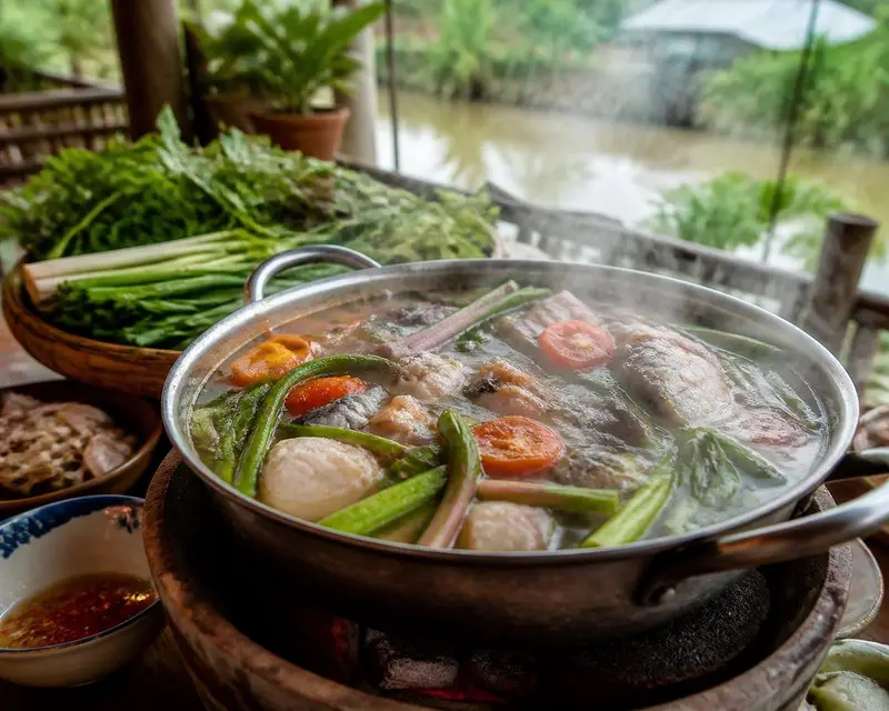 Lẩu rau rừng Cà Mau: Hương vị mộc mạc của miền Đất Mũi