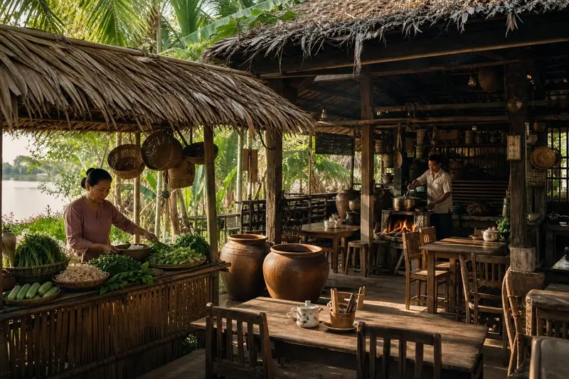 Quán Hồi Đó Cần Thơ: Bữa cơm quê giữa không gian Nam Bộ xưa