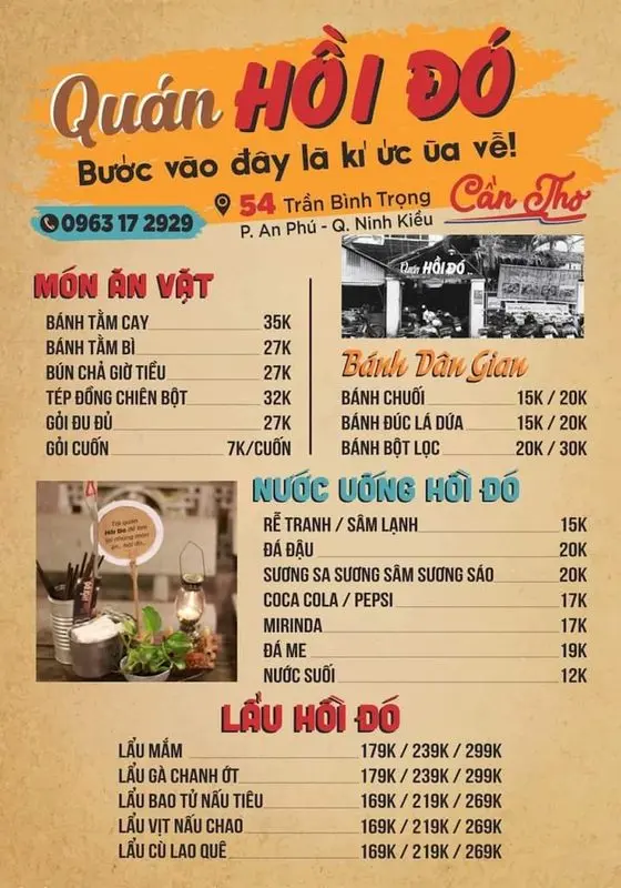 Quán Hồi Đó Cần Thơ