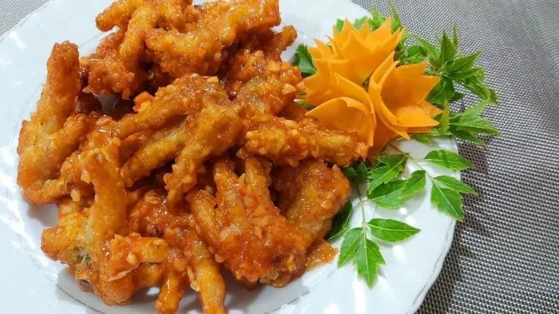 Chân gà nướng