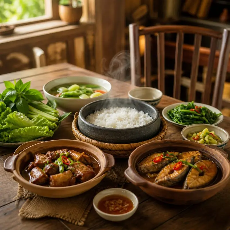 Cơm niêu Hương Việt Đà Lạt: bữa cơm nhà ấm cúng