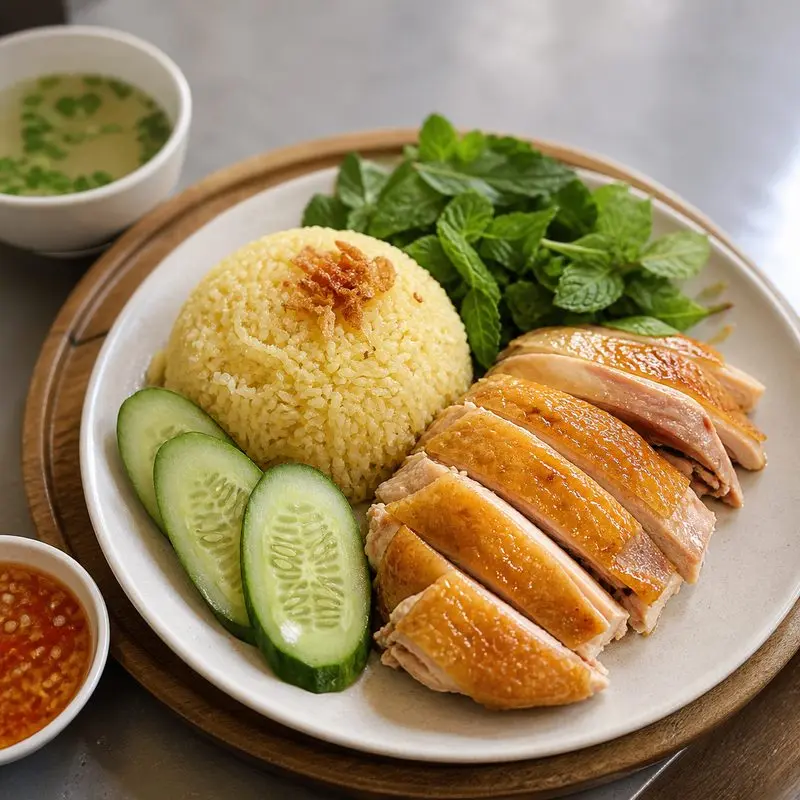 Dứa – Cơm gà