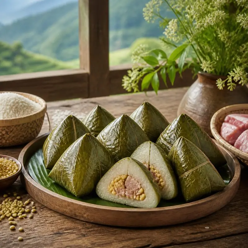 Bánh chưng gù Hà Giang và câu chuyện văn hóa vùng cao