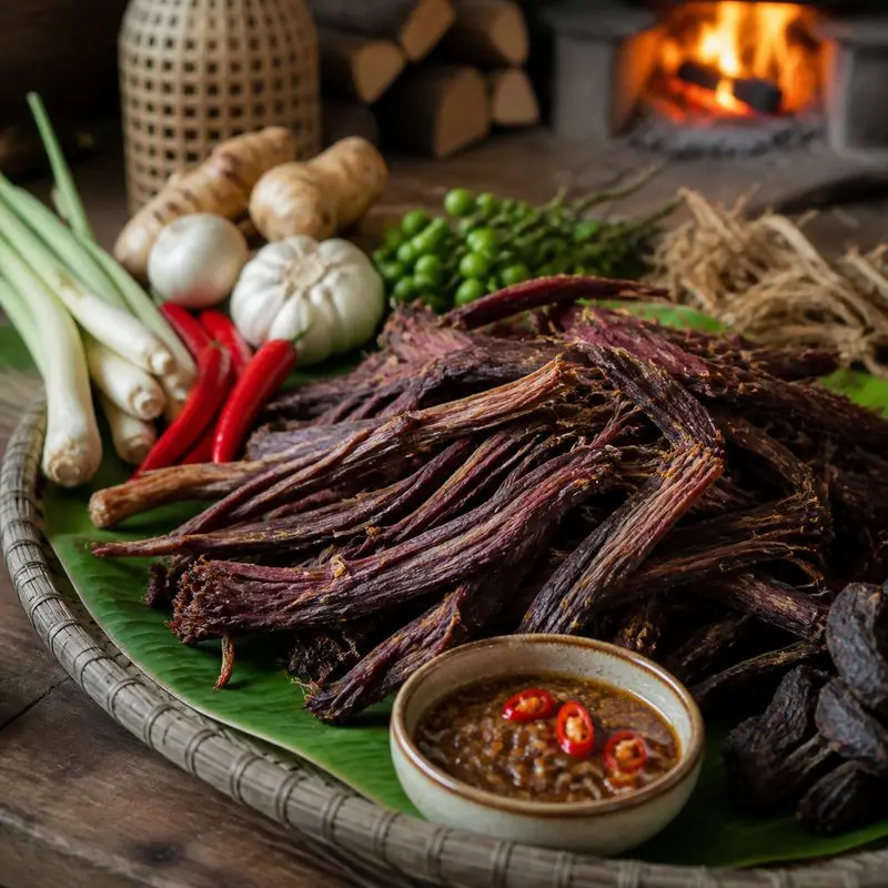 Khám phá vị khói cay trong từng thớ thịt trâu Hà Giang