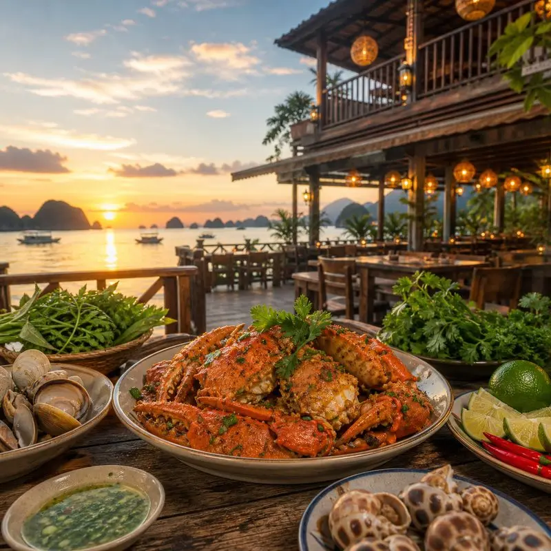 Khải Hương, điểm ăn hải sản bên Vịnh Cửa Lục