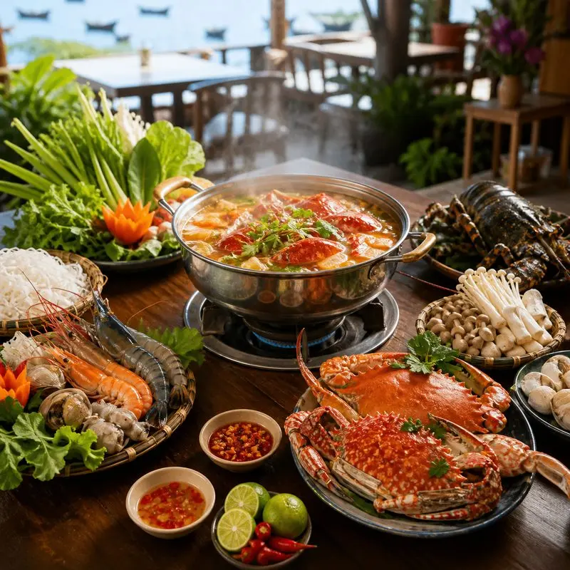 Khám phá hải sản và không gian tại Thiên Anh Hạ Long
