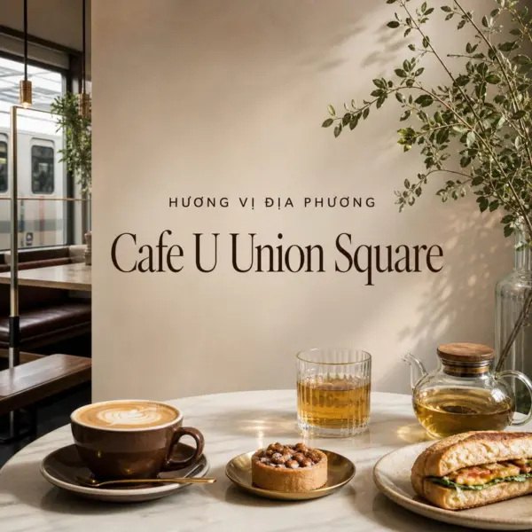 Cafe U Union Square, điểm nghỉ chân thuận tiện bên metro