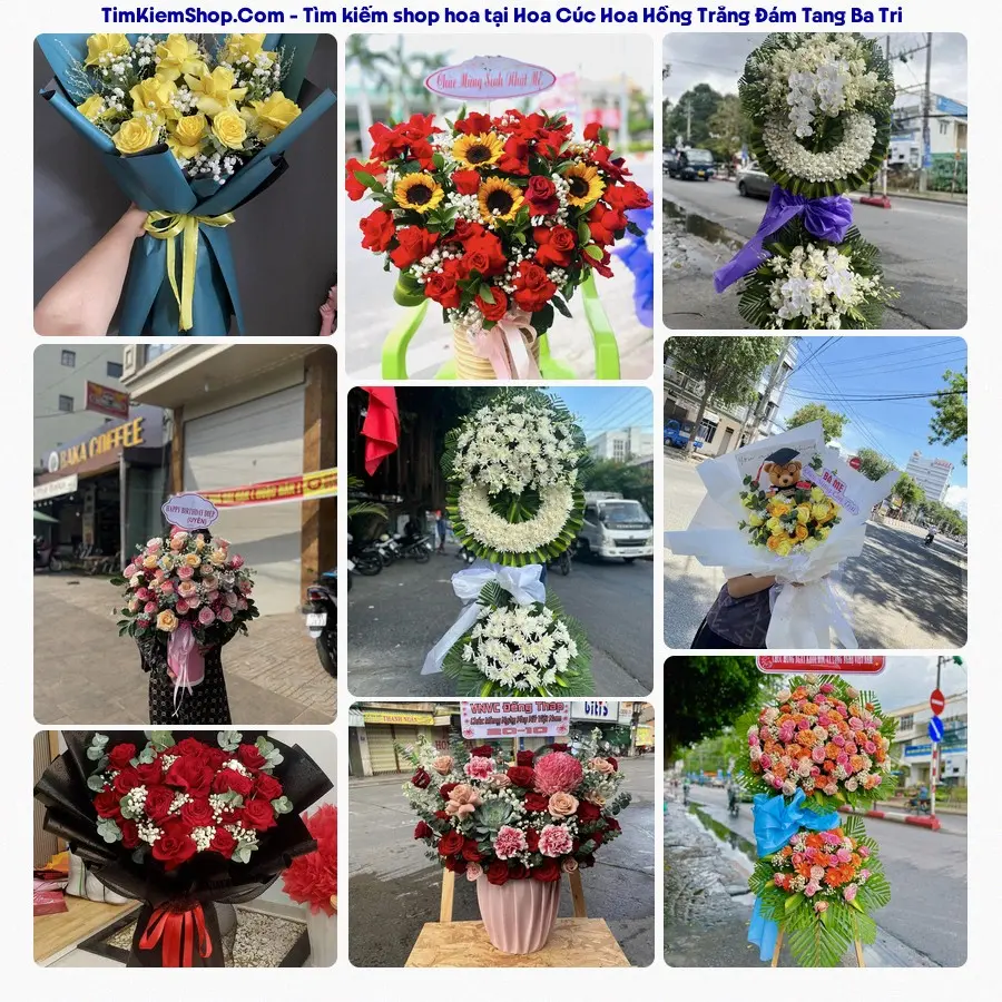 Hoa Tươi Thủy Nguyễn - Đặt Hoa Đám Tang Ba Tri