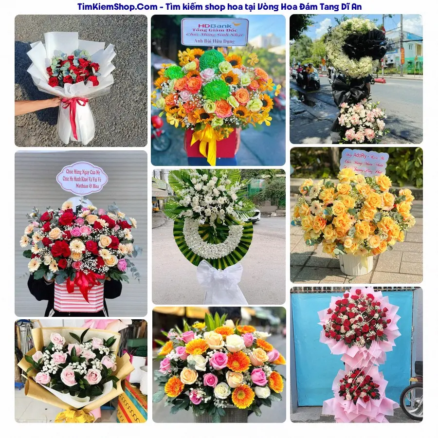 Hoa Tươi Thủy Nguyễn - Đặt Hoa Đám Tang Dĩ An