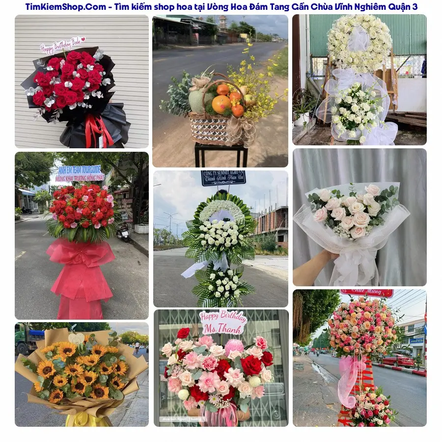 Hoa Tươi Thủy Nguyễn - Đặt Hoa Đám Tang Gần Chùa Vĩnh Nghiêm Quận 3