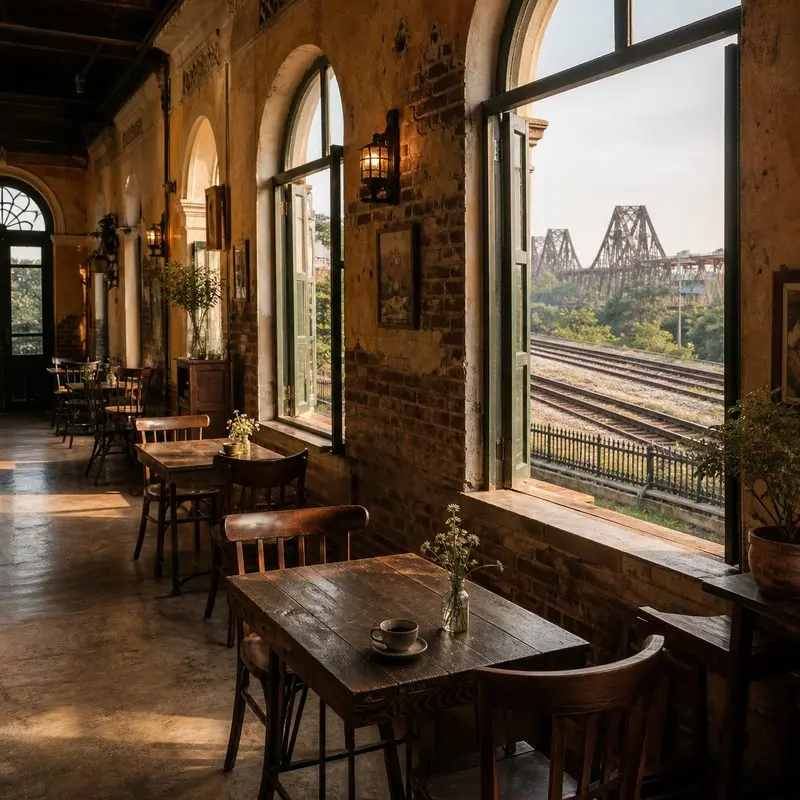 Hỏa Xa Cafe Hà Nội: View đường tàu, menu và kinh nghiệm ghé