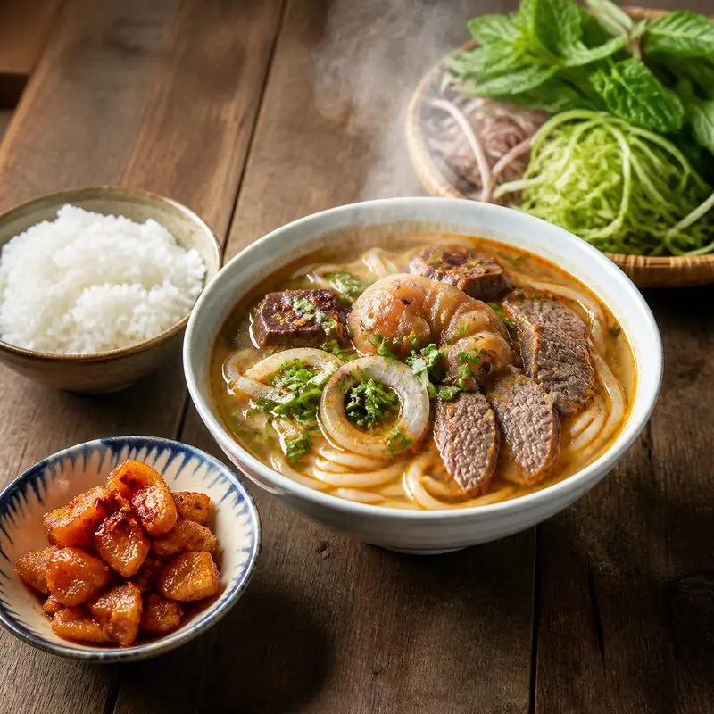 Bún bò cơm nguội Huế và câu chuyện từ gian bếp xưa
