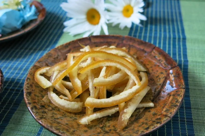 Mứt bưởi thanh trà