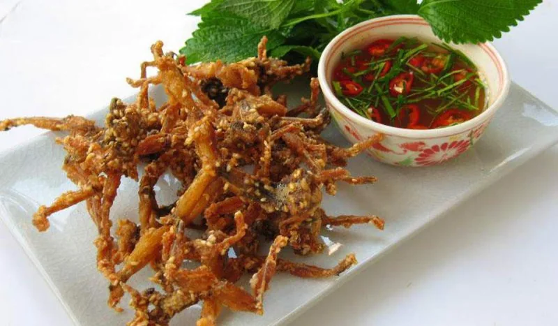 Nhái đồng chiên giòn