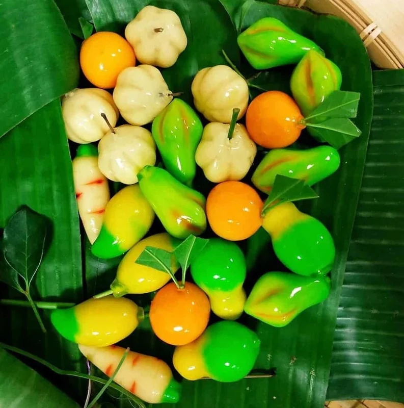 Bánh đậu xanh trái cây
