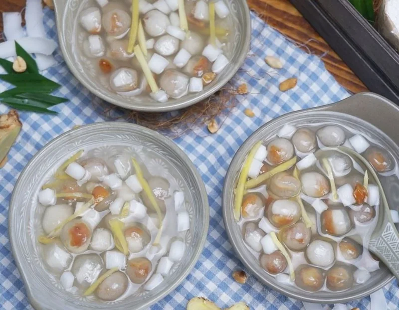 Chè bột lọc heo quay
