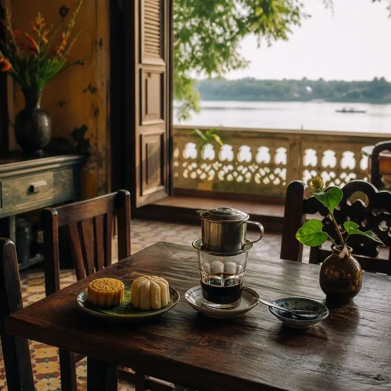 Hue Cafe Roastery và khoảng lặng hoài cổ bên sông Đông Ba