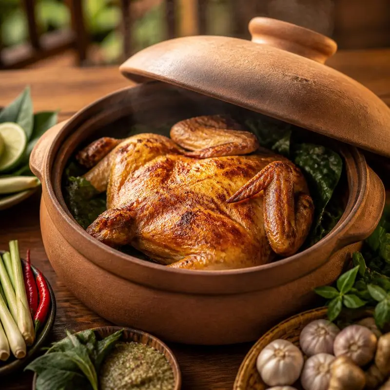 Hương Quán Đà Lạt: Thử gà đập lu và thực đơn phong phú