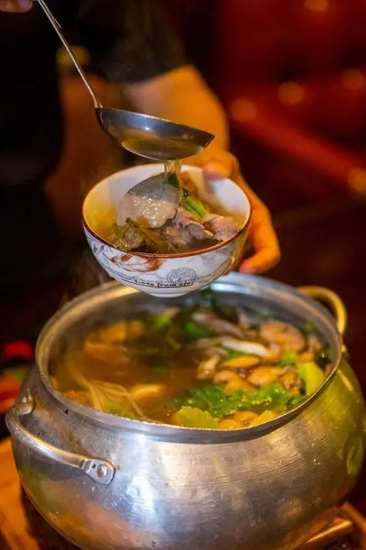 Lẩu bò Atiso Quán Xưa Đà Lạt