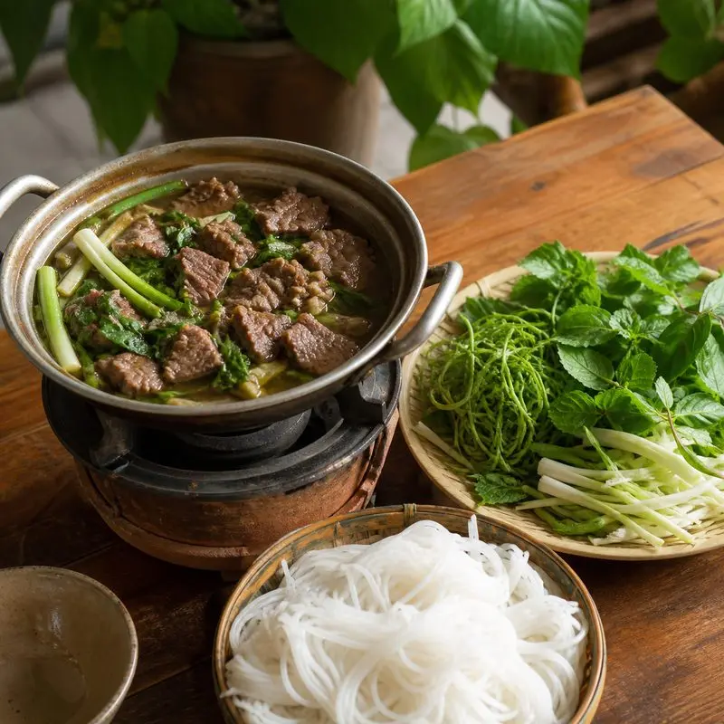 Lẩu Bò Nhà Gỗ