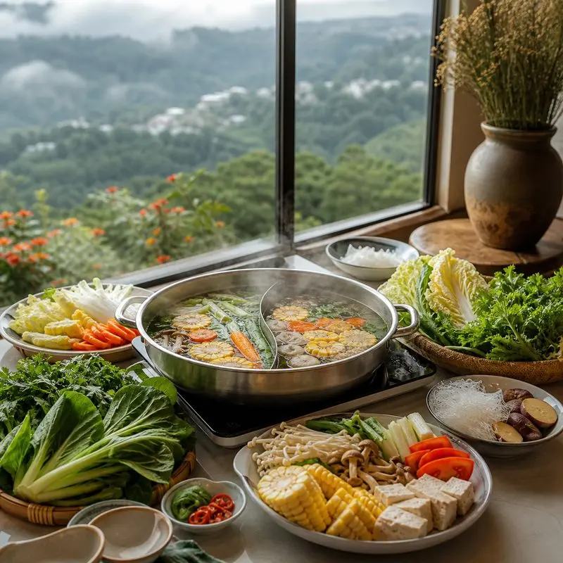 LEGUDA Đà Lạt: buffet rau sạch bên đồi Robin