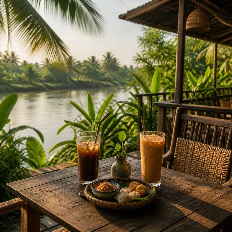 Miền Thảo Mộc Riverside Coffee: quán ven sông ở Bến Tre