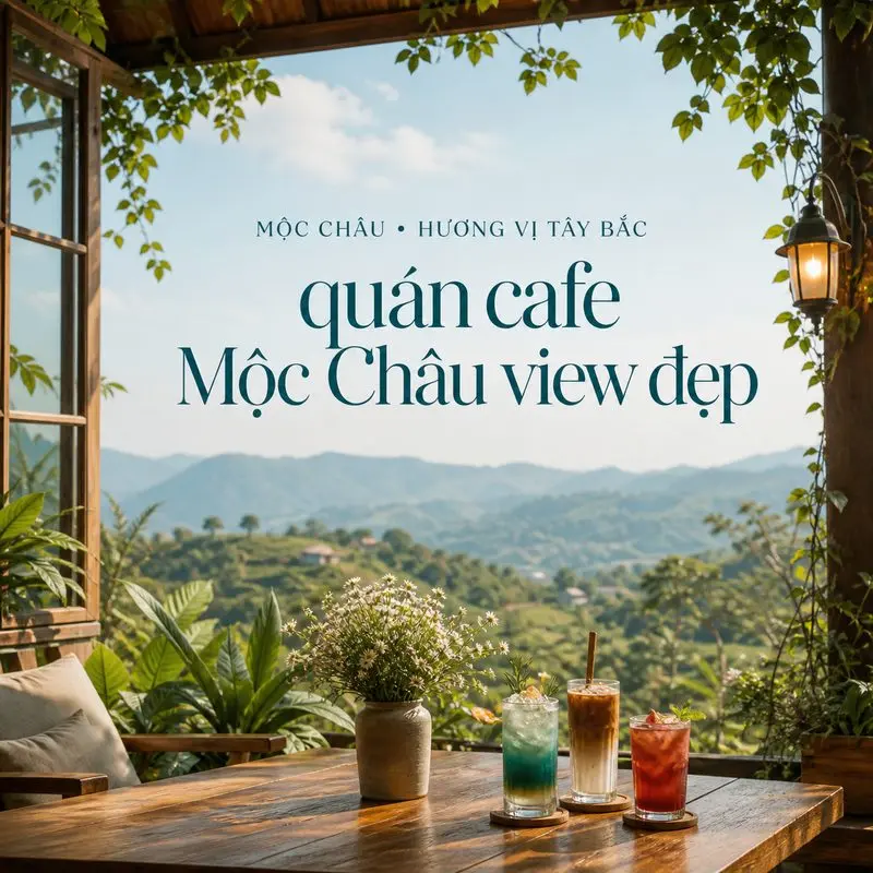 7 quán cà phê có không gian đẹp để dừng chân ở Mộc Châu