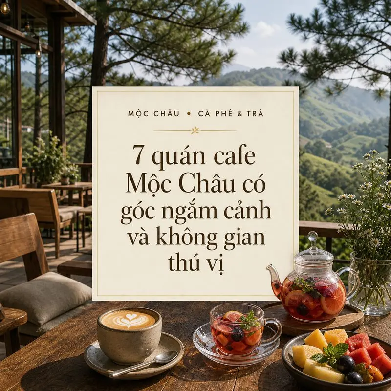 7 quán cafe Mộc Châu có góc ngắm cảnh và không gian thú vị
