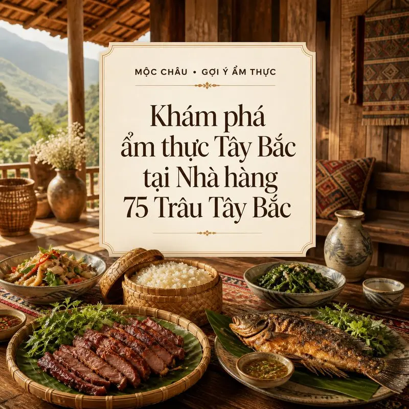 Khám phá ẩm thực Tây Bắc tại Nhà hàng 75 Trâu Tây Bắc