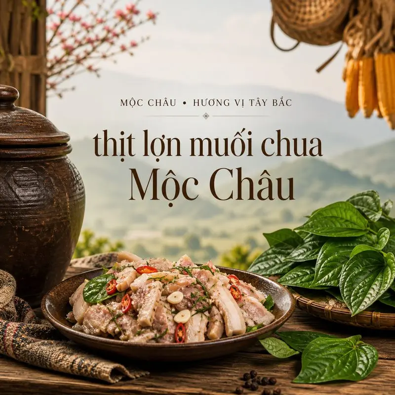 Thịt lợn muối chua Mộc Châu trong văn hóa người Dao