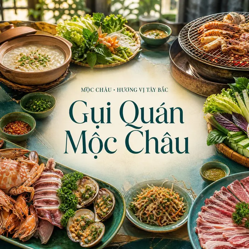 Khám phá thực đơn nướng và không gian Gụi Quán Mộc Châu