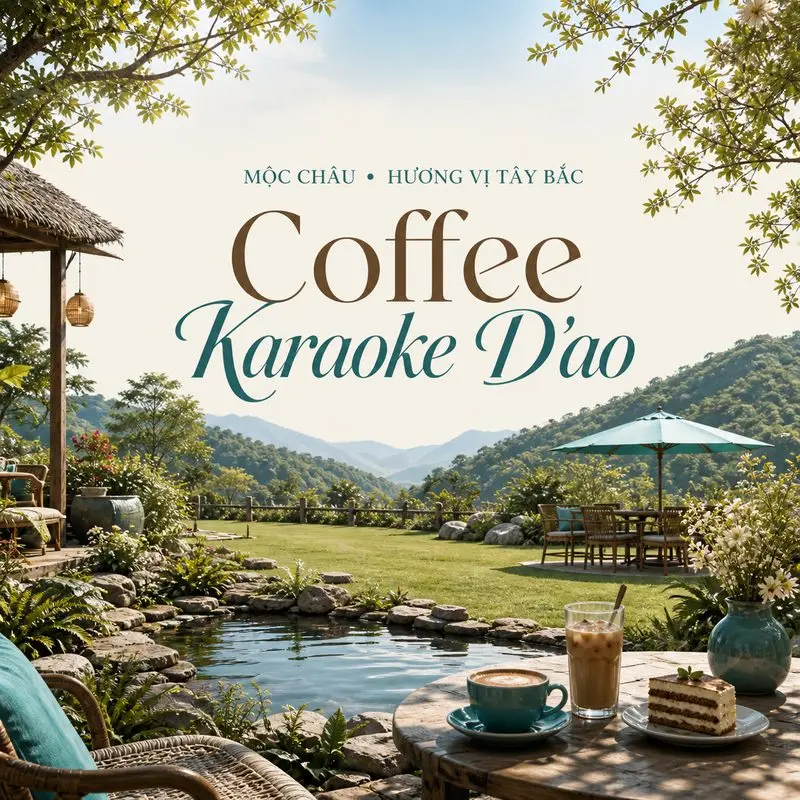 Coffee Karaoke D’ao và khoảng xanh thư giãn giữa Mộc Châu