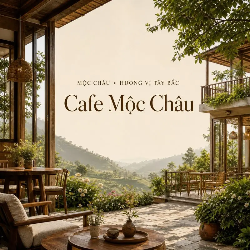 Cafe 999 Mộc Châu và khoảng lặng giữa không gian xanh